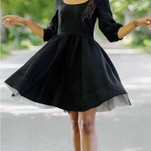 Son de Flor Black Mini Dress